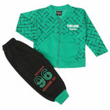 Boys Full Sleeves 3Pcs Suit - Green, Boys Sets & Suits, Chase Value, Chase Value