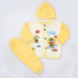 Newborn Boy Full Sleeves Polar Suit 10346 - Yellow, Kids, NB Boys Sets And Suits, Chase Value, Chase Value