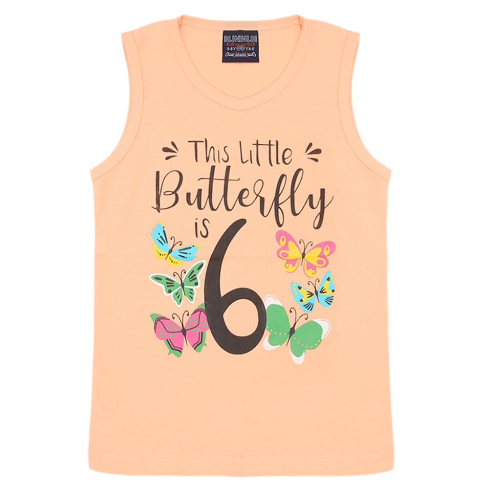 Girls Sando - Peach, Girls T-Shirts, Chase Value, Chase Value
