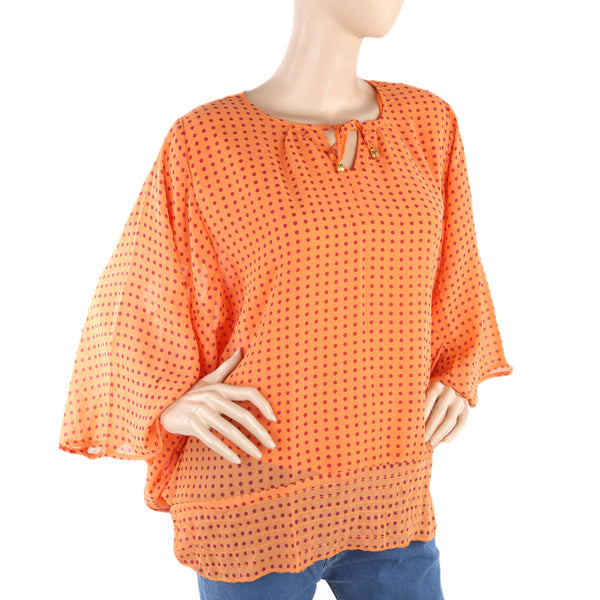 Women's Western Top Poncho Style - Orange, Women, T-Shirts And Tops, Chase Value, Chase Value