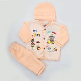 Newborn Boy Full Sleeves Polar Suit 10159 - Orange, Kids, NB Boys Sets And Suits, Chase Value, Chase Value