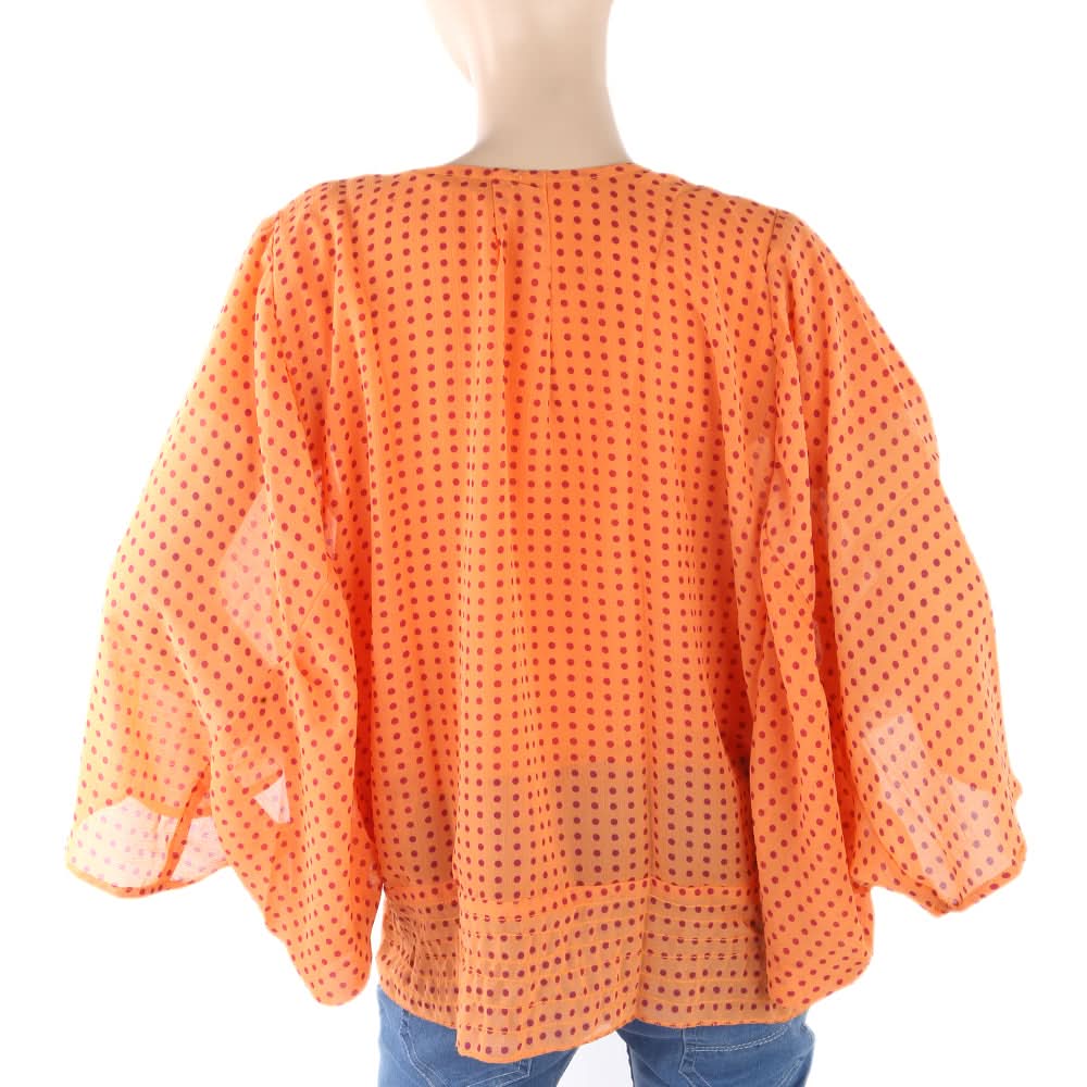 Women's Western Top Poncho Style - Orange, Women, T-Shirts And Tops, Chase Value, Chase Value