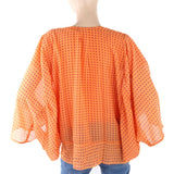 Women's Western Top Poncho Style - Orange, Women, T-Shirts And Tops, Chase Value, Chase Value