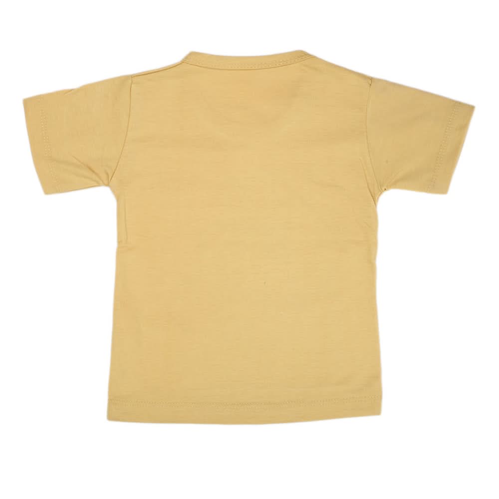 Boys Half Sleeves T-Shirt - Mustard, Kids, Boys T-Shirts, Chase Value, Chase Value