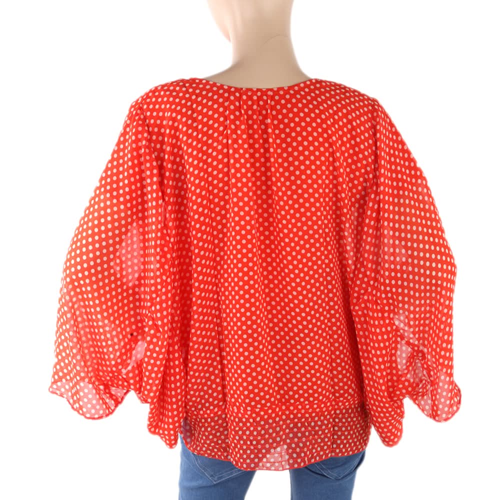 Women's Western Top Poncho Style - Red, Women, T-Shirts And Tops, Chase Value, Chase Value