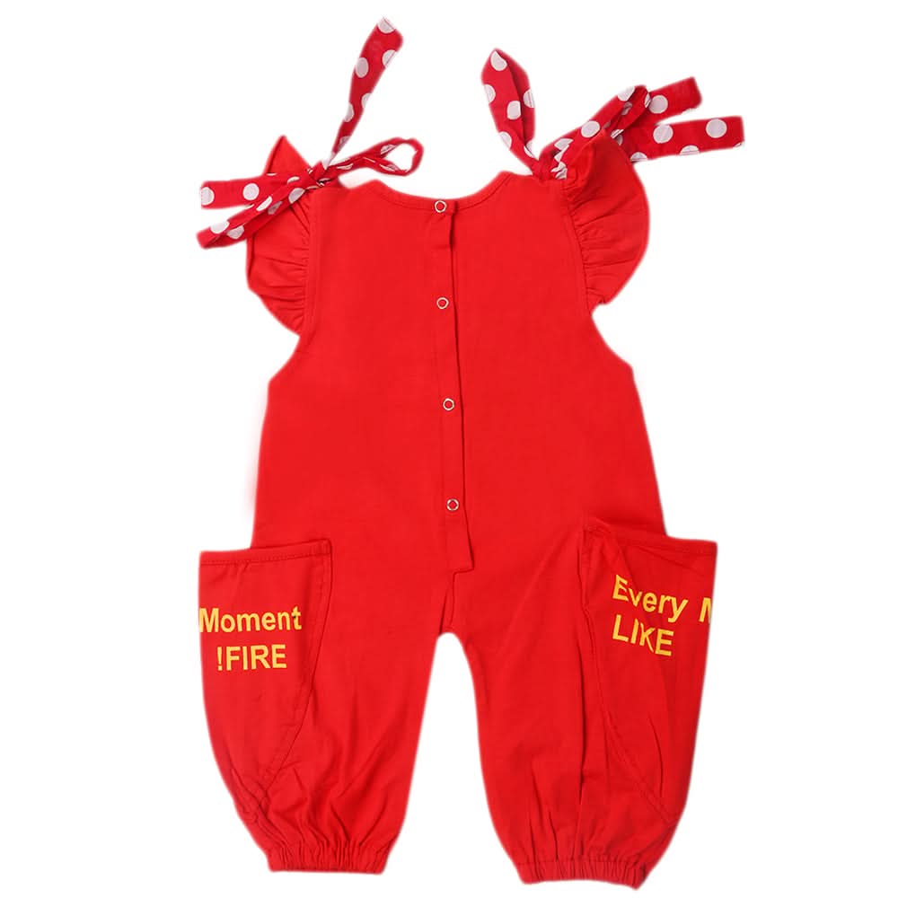 Girls Jump Suit - Red, Kids, Girls Sets And Suits, Chase Value, Chase Value