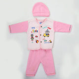 Newborn Boy Full Sleeves Polar Suit 10159 - Pink, Kids, NB Boys Sets And Suits, Chase Value, Chase Value