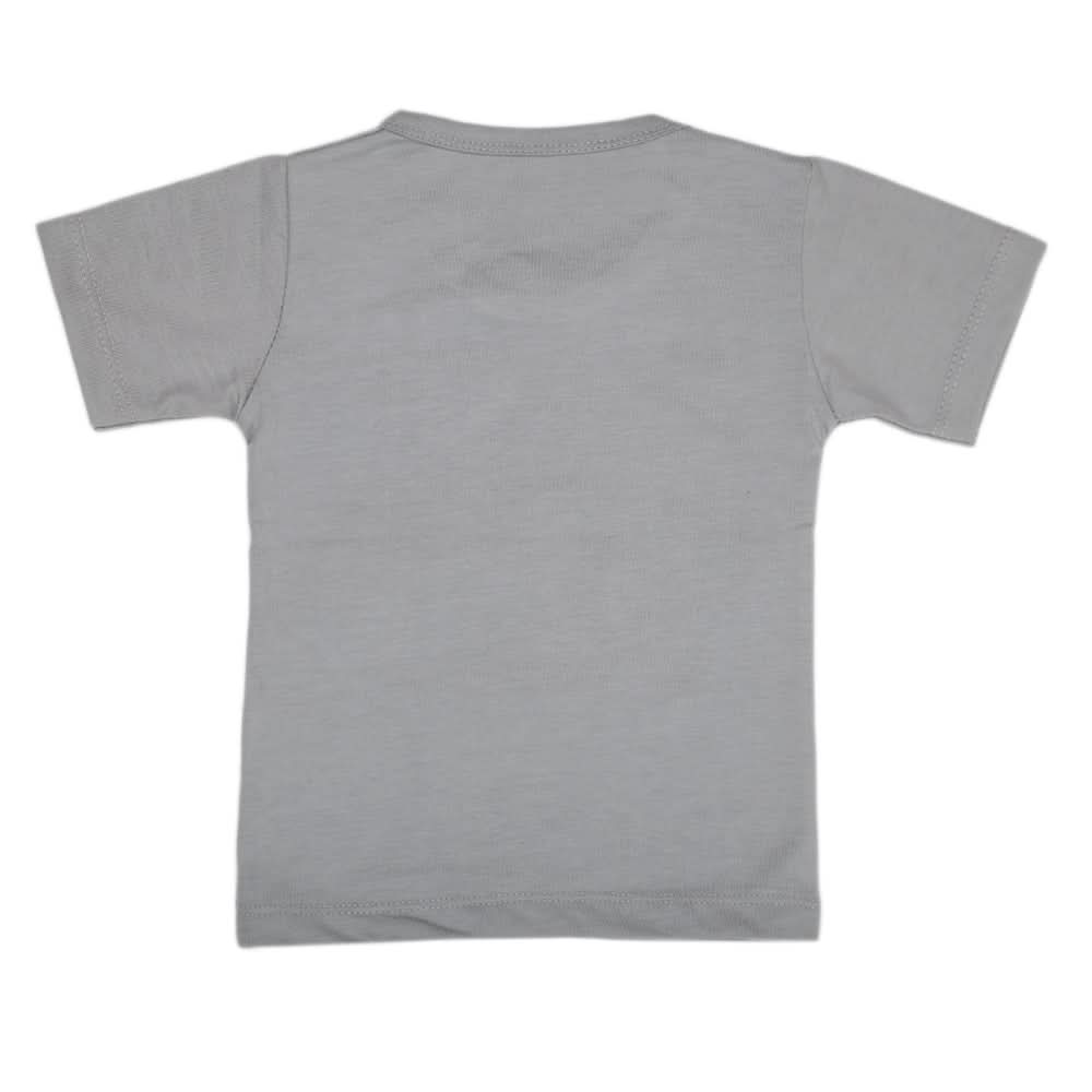 Boys Half Sleeves T-Shirt - Grey, Kids, Boys T-Shirts, Chase Value, Chase Value