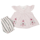 Newborn Girls Half Sleeves Suit - Pink, Kids, Newborn Girls Sets And Suits, Chase Value, Chase Value