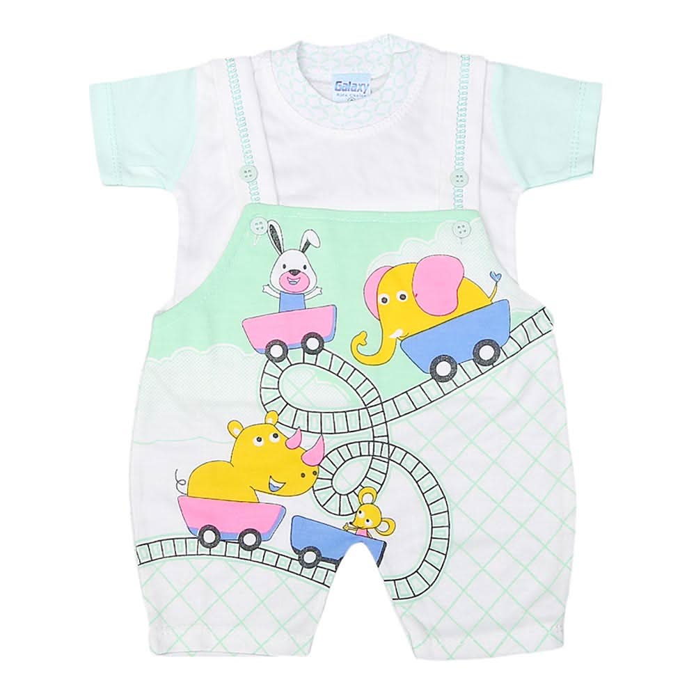 Newborn Boys Romper - Cyan, Kids, NB Boys Rompers, Chase Value, Chase Value
