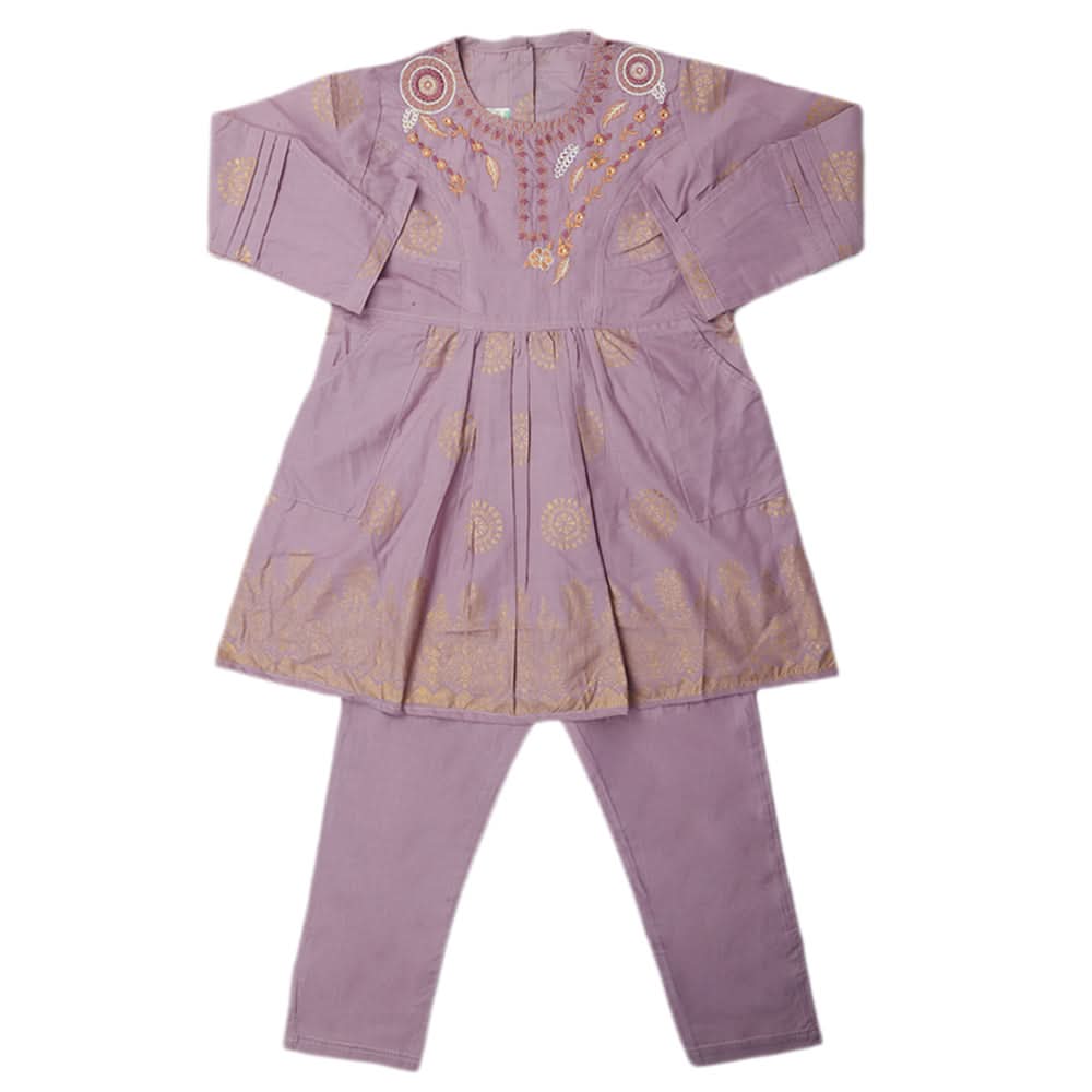 Girls Pajama Suit - Light Purple, Kids, Girls Sets And Suits, Chase Value, Chase Value