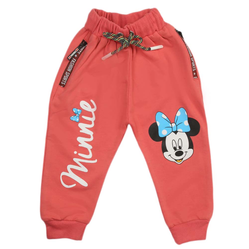 Girls Terry Trouser - T-Pink, Girls Tights Leggings & Pajama, Chase Value, Chase Value