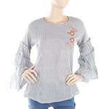 Women's Embroidery Western Top - Purple, Women, T-Shirts And Tops, Chase Value, Chase Value