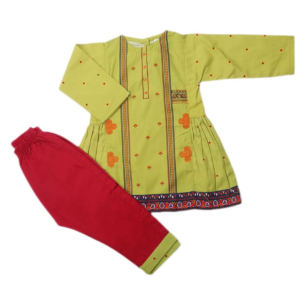 Girls Pajama Suits - Green, Kids, Girls Sets And Suits, Chase Value, Chase Value