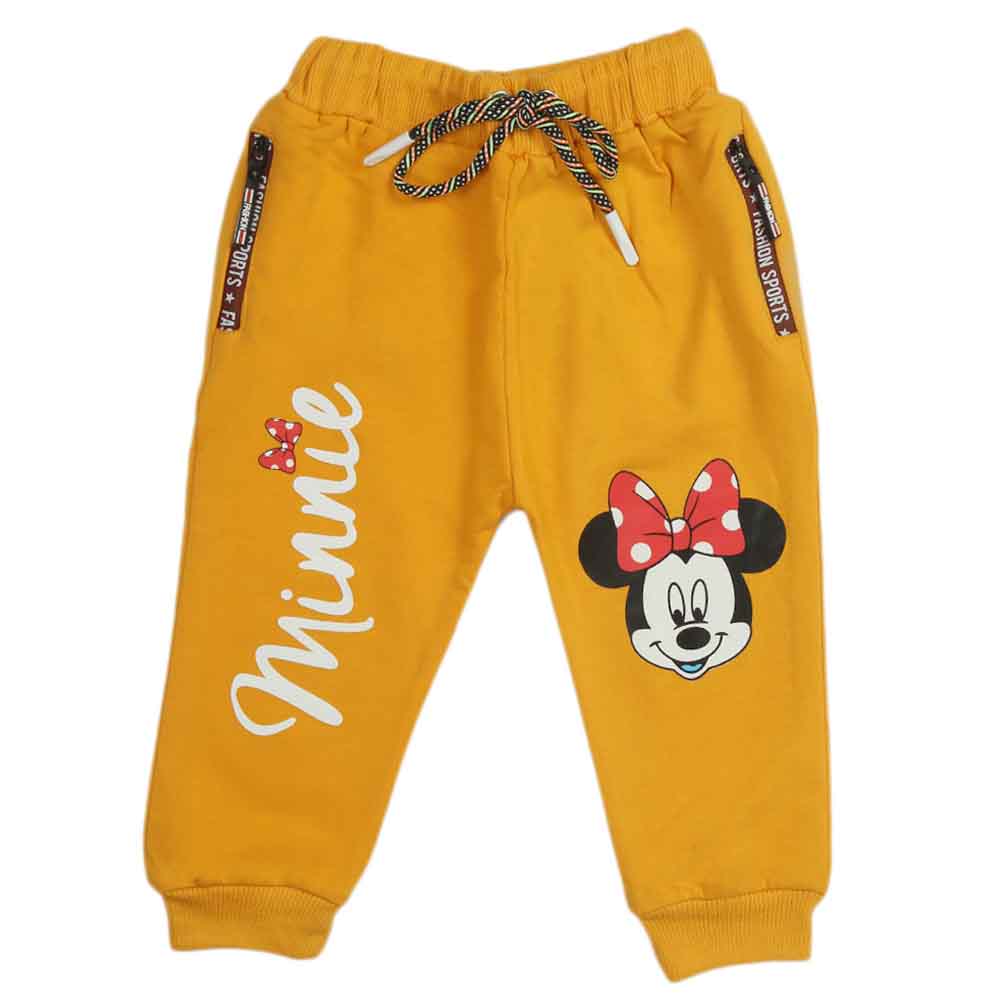 Girls Terry Trouser - Yellow, Girls Tights Leggings & Pajama, Chase Value, Chase Value