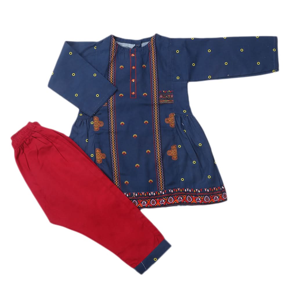 Girls Pajama Suits - Navy Blue, Kids, Girls Sets And Suits, Chase Value, Chase Value