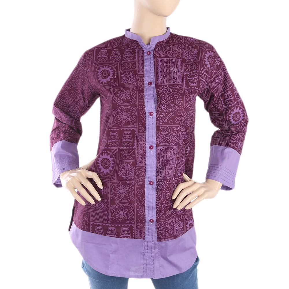 Women's Casual Shirt - Purple, Women, T-Shirts And Tops, Chase Value, Chase Value