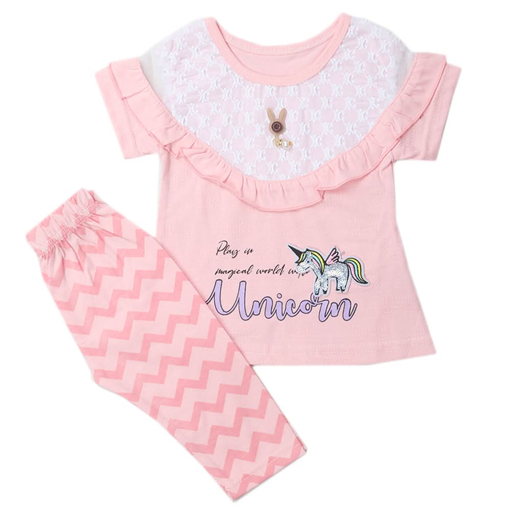 Girls Pajama Suits - Pink, Kids, Girls Sets And Suits, Chase Value, Chase Value