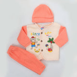 Newborn Boy Full Sleeves Polar Suit 10350 - Peach, Kids, NB Boys Sets And Suits, Chase Value, Chase Value