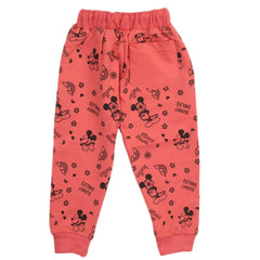 Girls Terry Trouser - Peach, Girls Tights Leggings & Pajama, Chase Value, Chase Value