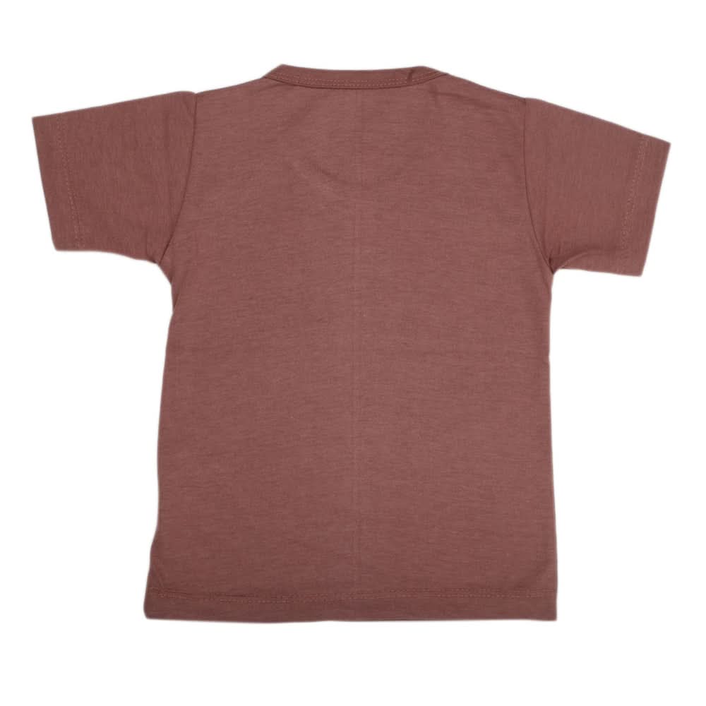 Boys Half Sleeves T-Shirt - Brown, Kids, Boys T-Shirts, Chase Value, Chase Value