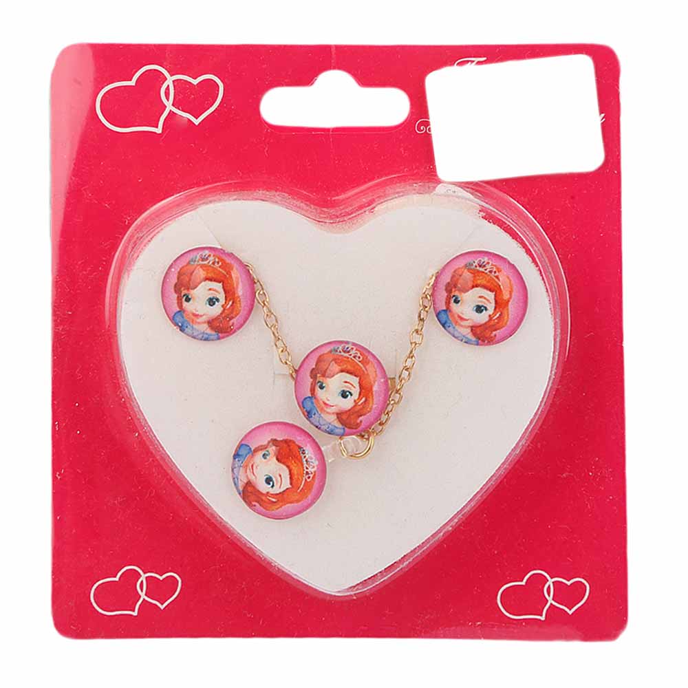 Girls Locket Set - Pink, Kids, Jewellery Sets, Chase Value, Chase Value