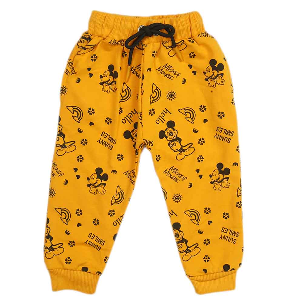 Girls Terry Trouser - Yellow, Girls Tights Leggings & Pajama, Chase Value, Chase Value
