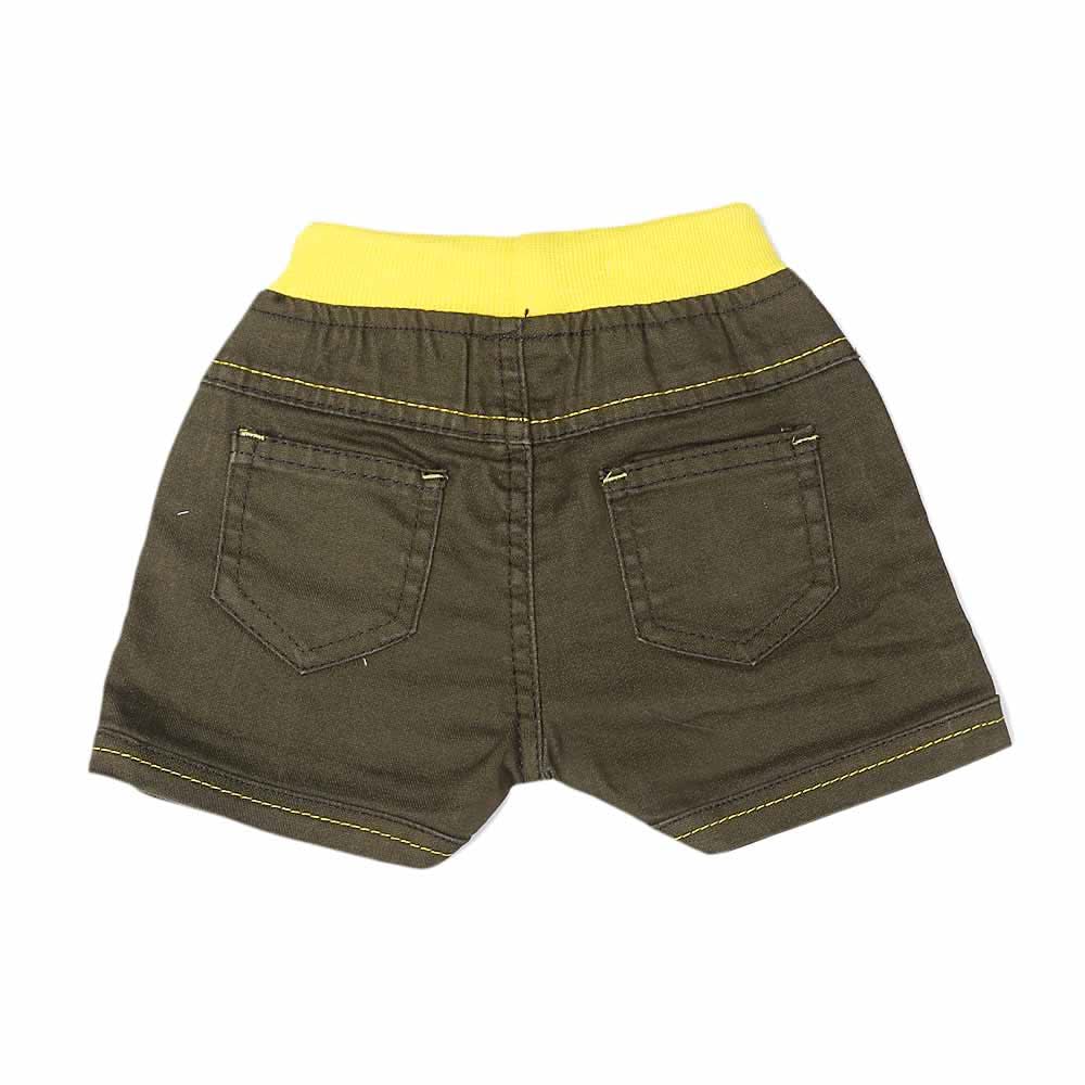 Newborn Boys Denim Short  - Olive Green, Kids, NB Boys Shorts And Pants, Chase Value, Chase Value
