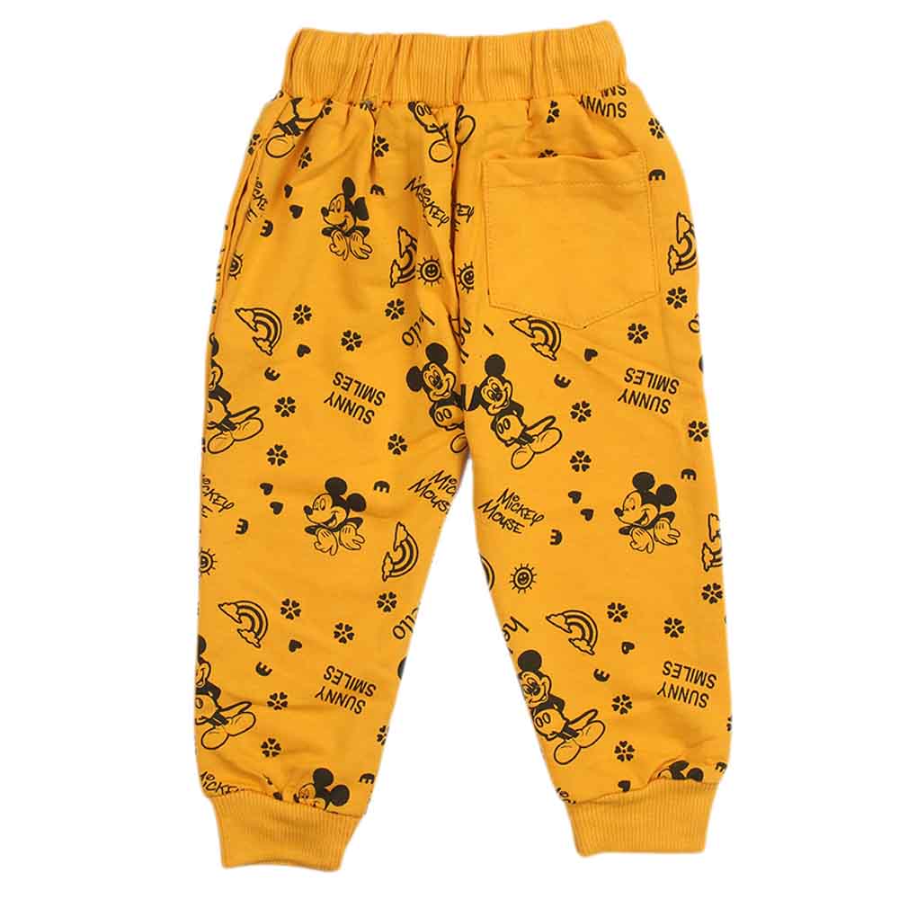 Girls Terry Trouser - Yellow, Girls Tights Leggings & Pajama, Chase Value, Chase Value