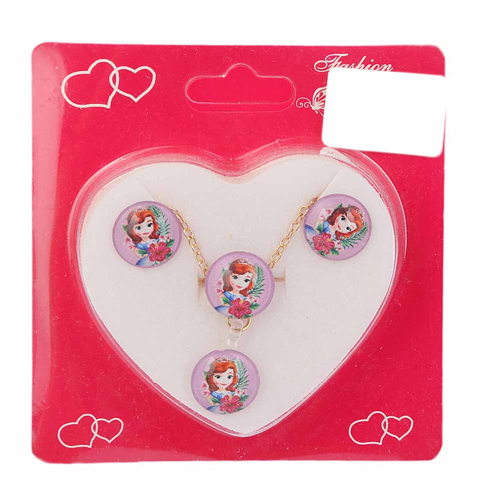 Girls Locket Set - Purple, Kids, Jewellery Sets, Chase Value, Chase Value