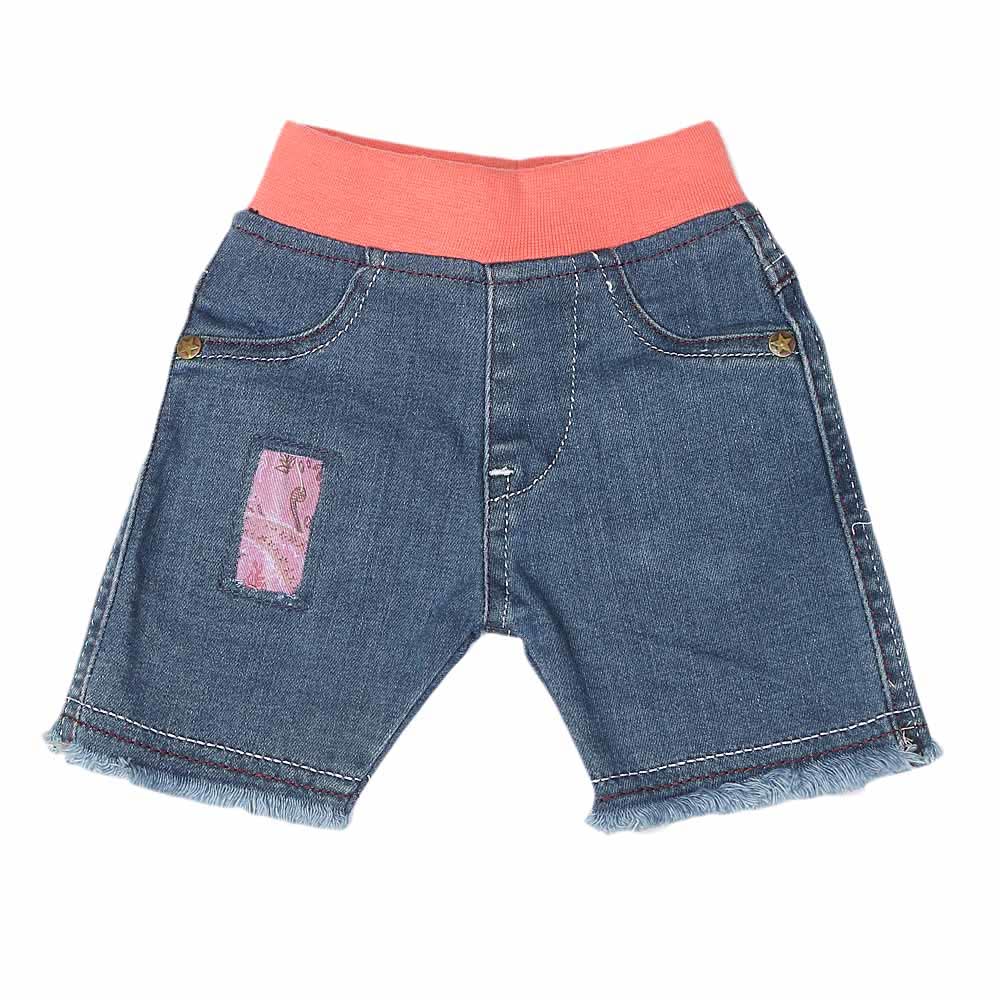 Newborn Girls Denim Short  - Blue, Kids, New Born Boys Shorts And Pants, Chase Value, Chase Value