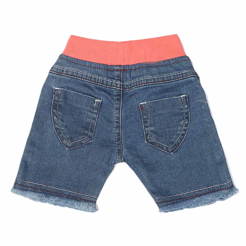 Newborn Girls Denim Short  - Blue, Kids, New Born Boys Shorts And Pants, Chase Value, Chase Value