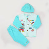 Newborn Boy Full Sleeves Polar Suit 10346 - Sea Green, Kids, NB Boys Sets And Suits, Chase Value, Chase Value