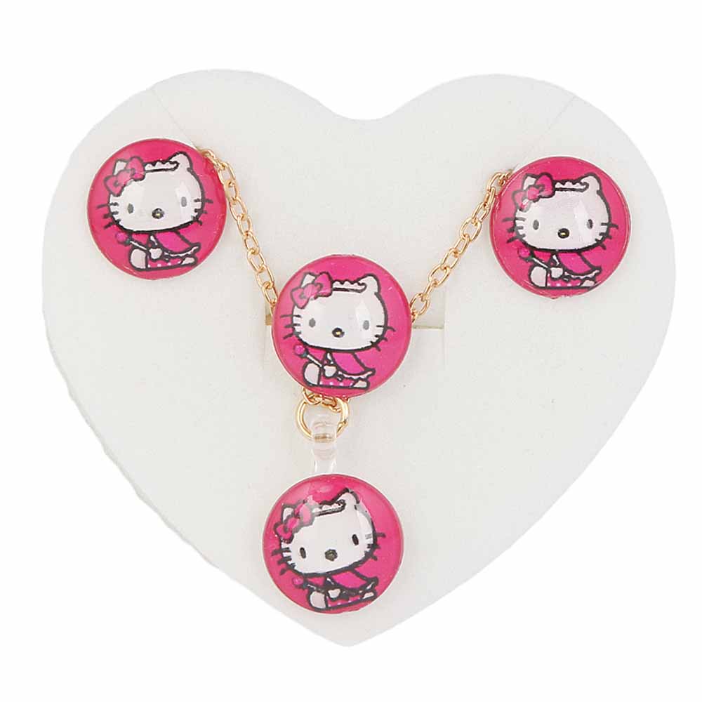 Girls Locket Set - Pink, Kids, Jewellery Sets, Chase Value, Chase Value