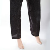 Women's Self Printed Silk Trouser - Black, Women, Pants & Tights, Chase Value, Chase Value