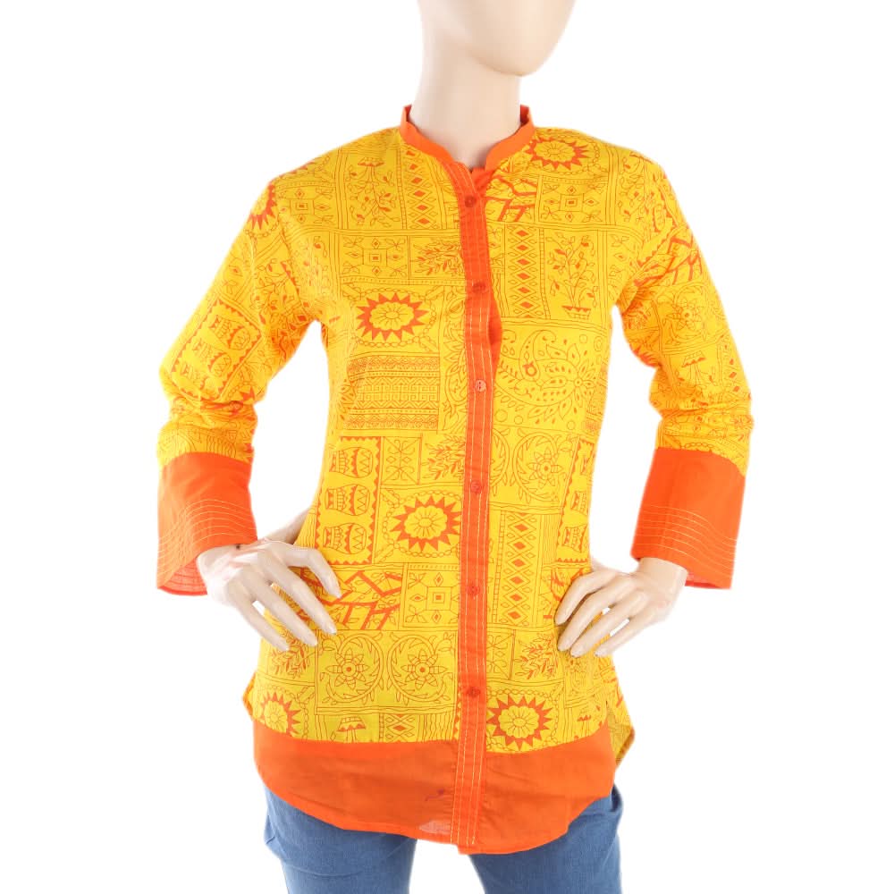 Women's Casual Shirt -Mustard, Women, T-Shirts And Tops, Chase Value, Chase Value