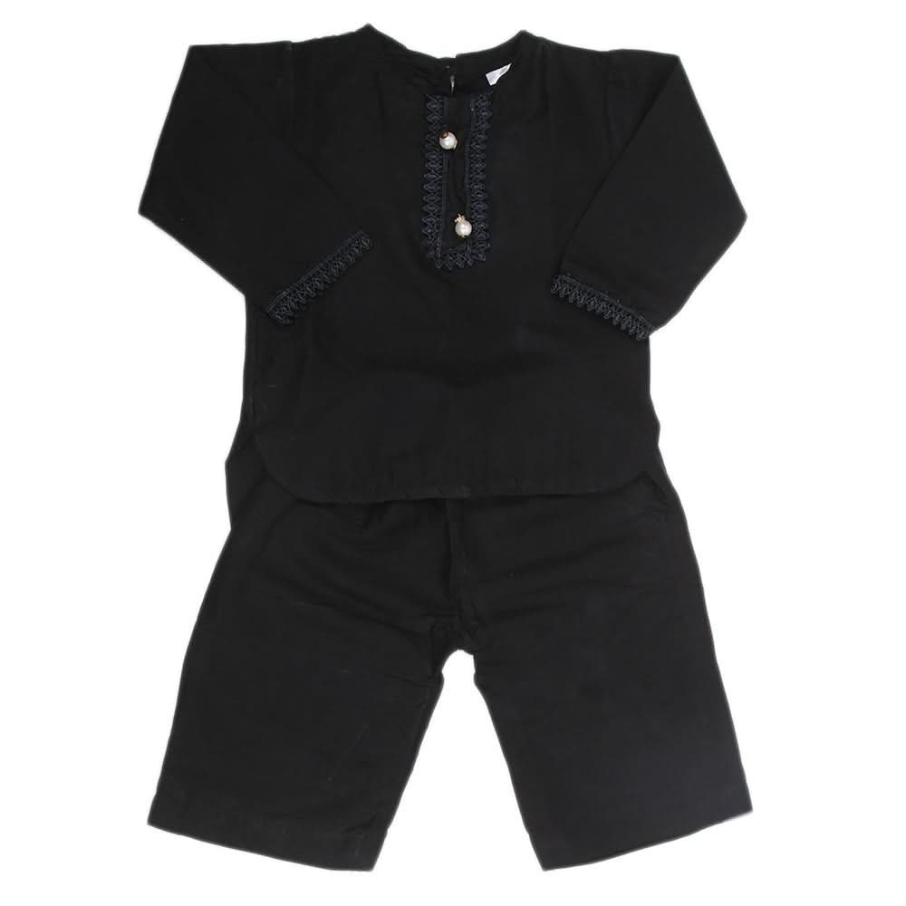 Newborn Plain Shalwar Suits - Black, Kids, Newborn Boys Shalwar Suits, Chase Value, Chase Value
