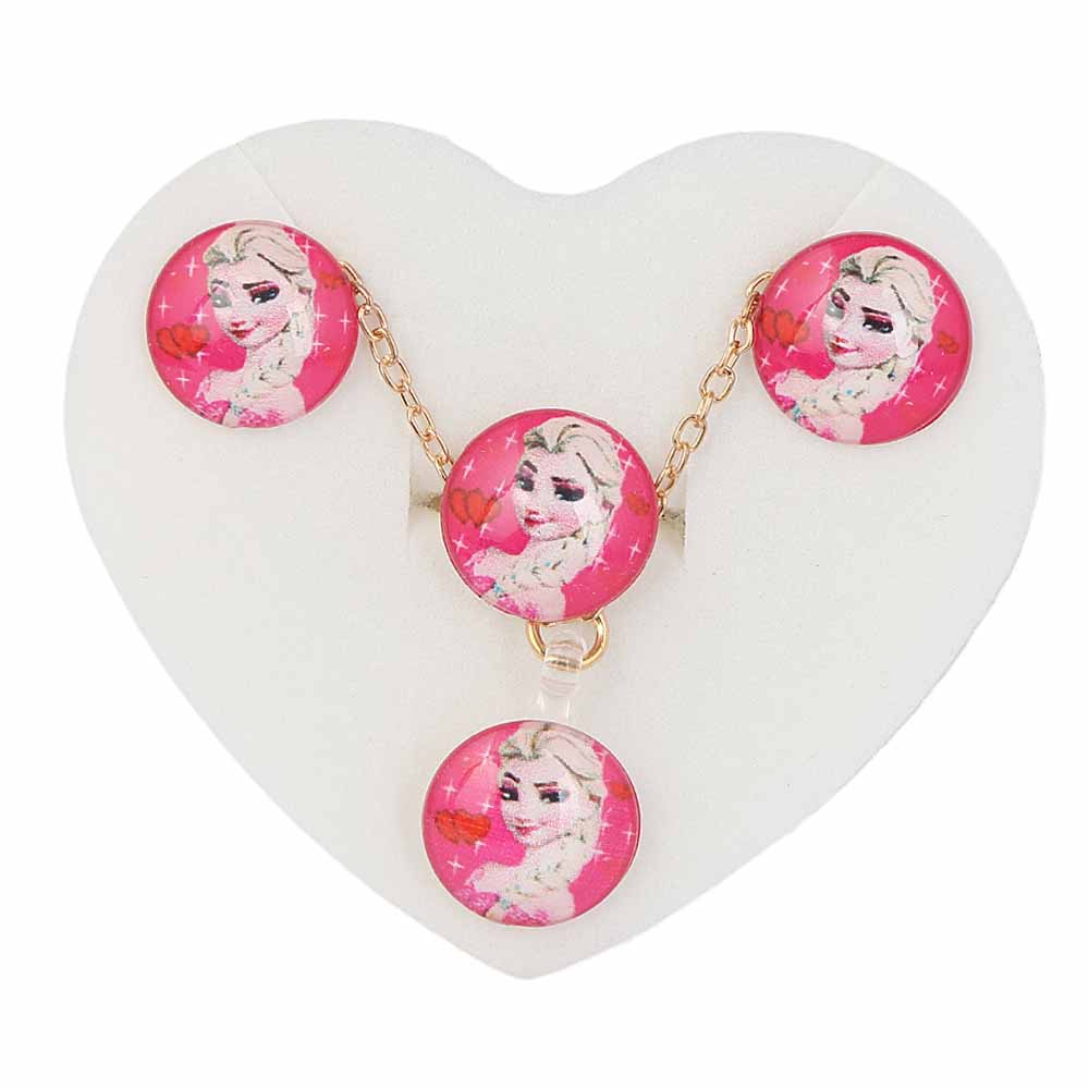 Girls Locket Set - Pink, Kids, Jewellery Sets, Chase Value, Chase Value