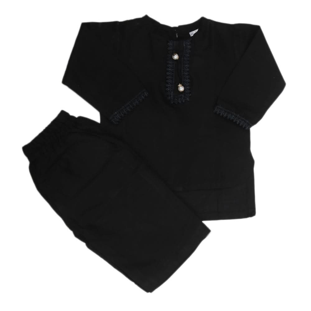 Newborn Plain Shalwar Suits - Black, Kids, Newborn Boys Shalwar Suits, Chase Value, Chase Value