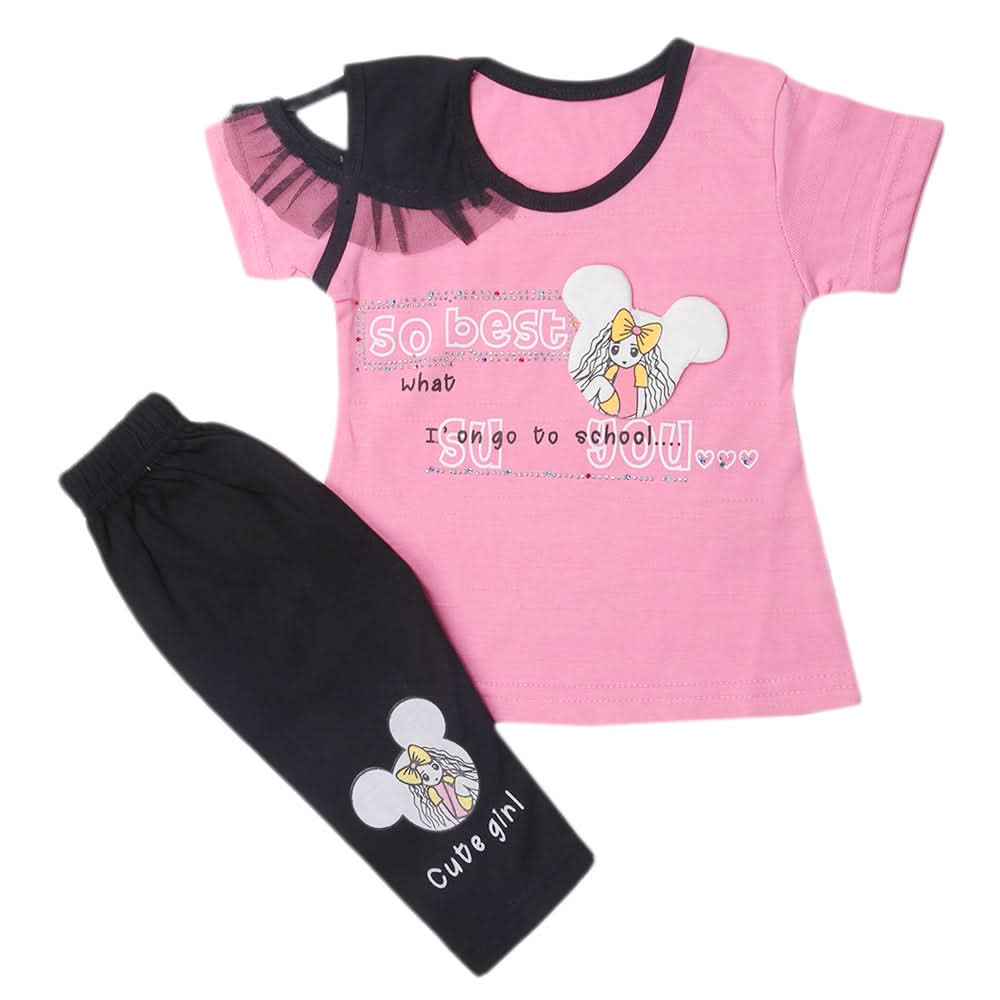 Girls Pajama Suits - Pink, Kids, Girls Sets And Suits, Chase Value, Chase Value