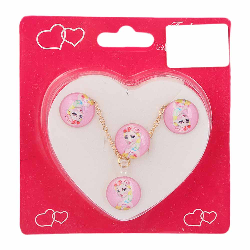 Girls Locket Set - Pink, Kids, Jewellery Sets, Chase Value, Chase Value