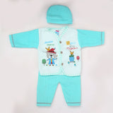 Newborn Boy Full Sleeves Polar Suit 7165 - Sea Green, Kids, NB Boys Sets And Suits, Chase Value, Chase Value