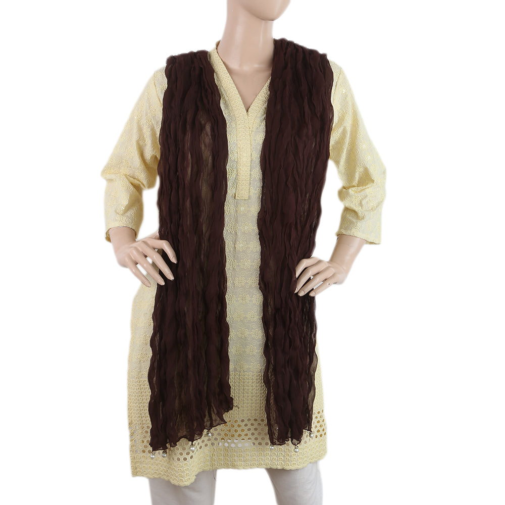 Women's Chiffon Dupatta - Brown, Women, Dupatta, Chase Value, Chase Value
