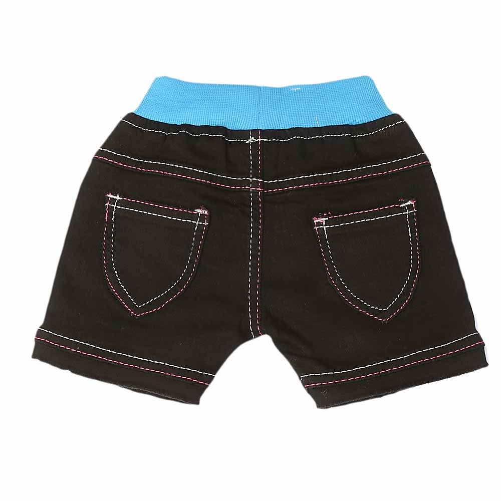 Newborn Girls Denim Short  - Black, Kids, NB Boys Shorts And Pants, Chase Value, Chase Value
