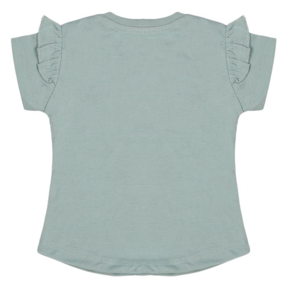 Girls Half Sleeves Printed T-Shirt - Sea Green, Girls T-Shirts, Chase Value, Chase Value