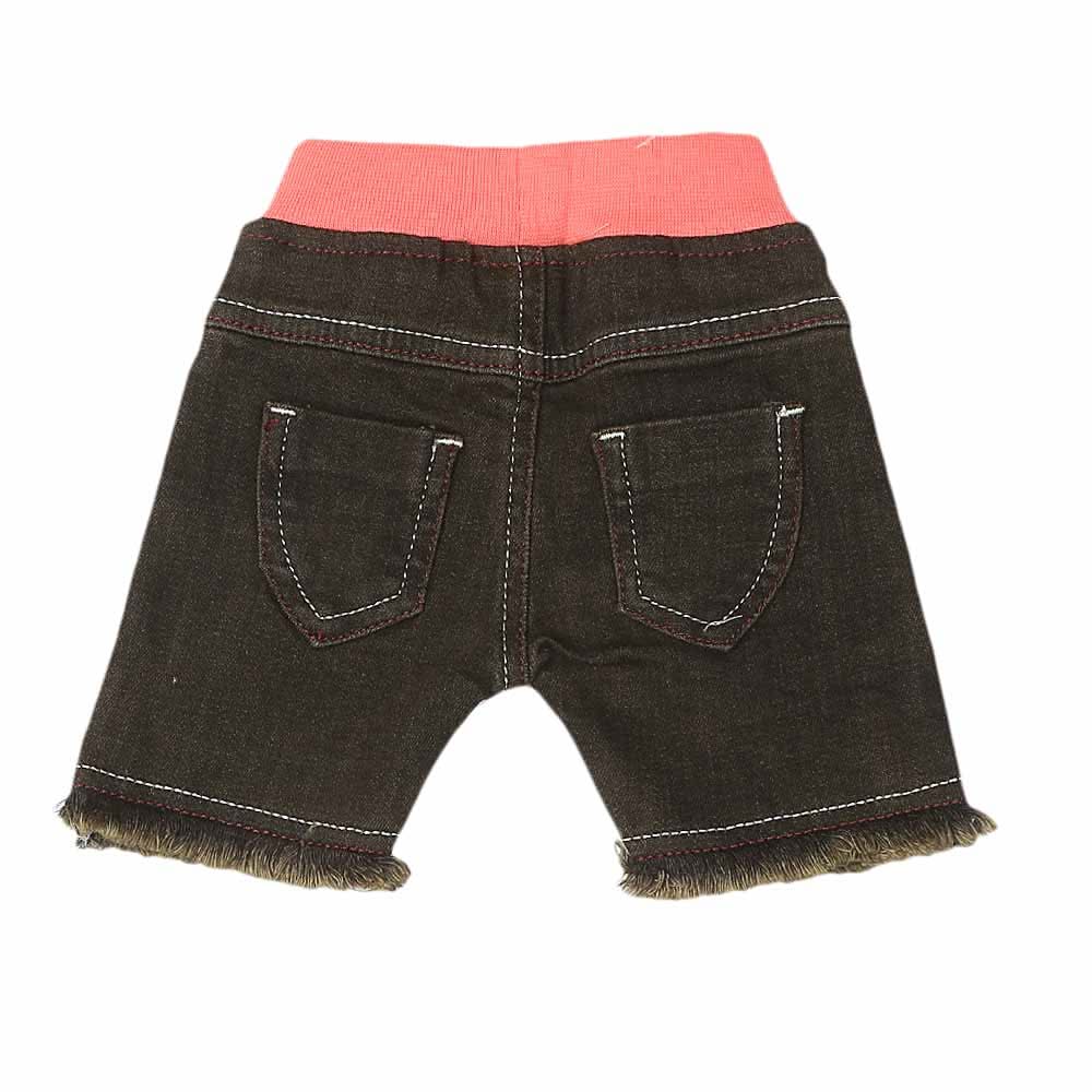 Newborn Girls Denim Short  - Olive Green, Kids, New Born Boys Shorts And Pants, Chase Value, Chase Value