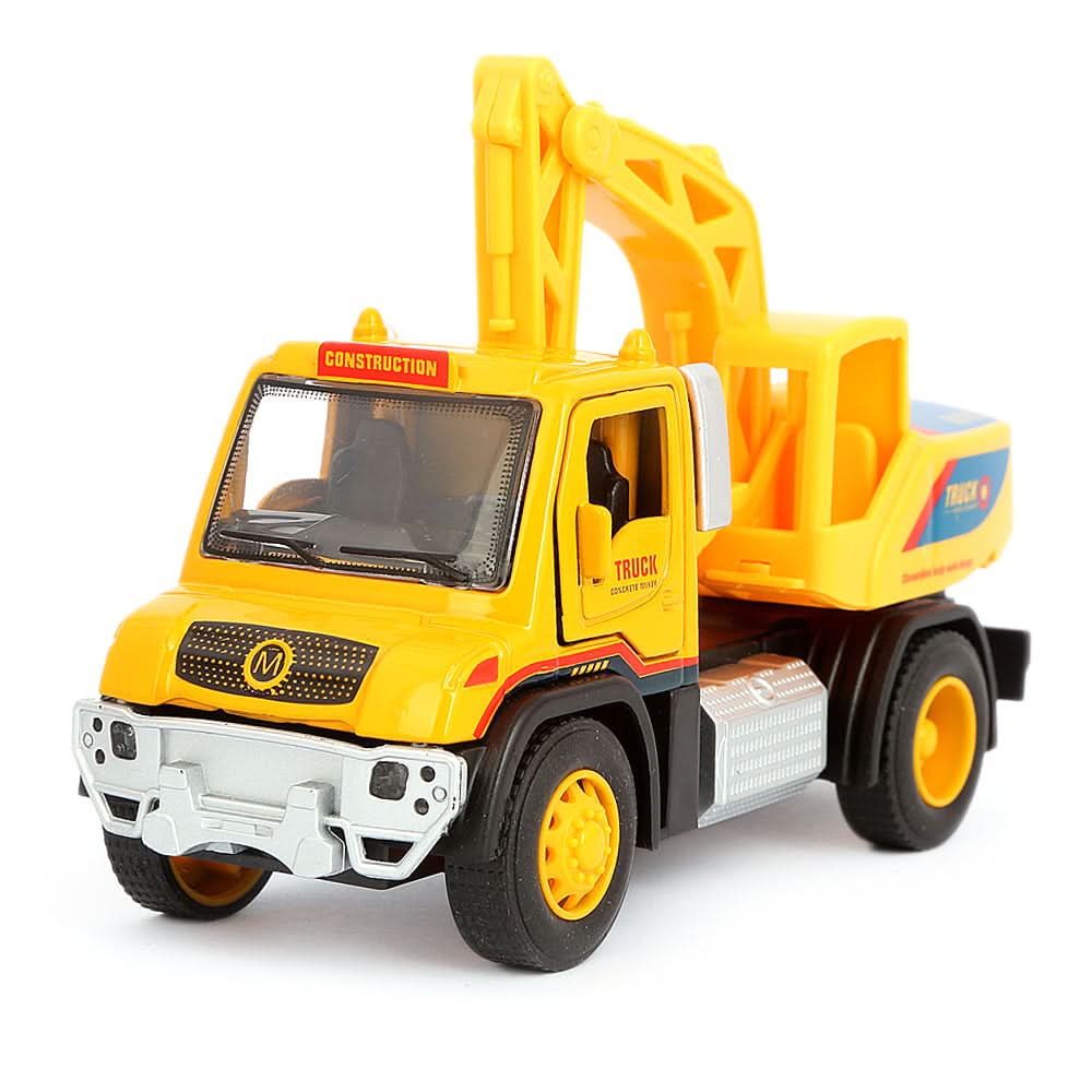 Die Cast Construction Truck - Yellow, Kids, Non-Remote Control, Chase Value, Chase Value