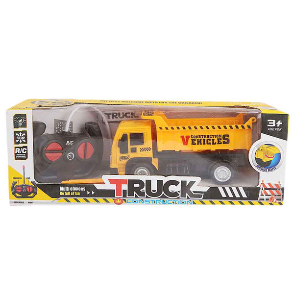 Remote Control Construction Truck Toy - Yellow - test-store-for-chase-value