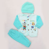 Newborn Boy Full Sleeves Polar Suit 10350 - Sea Green, Kids, NB Boys Sets And Suits, Chase Value, Chase Value