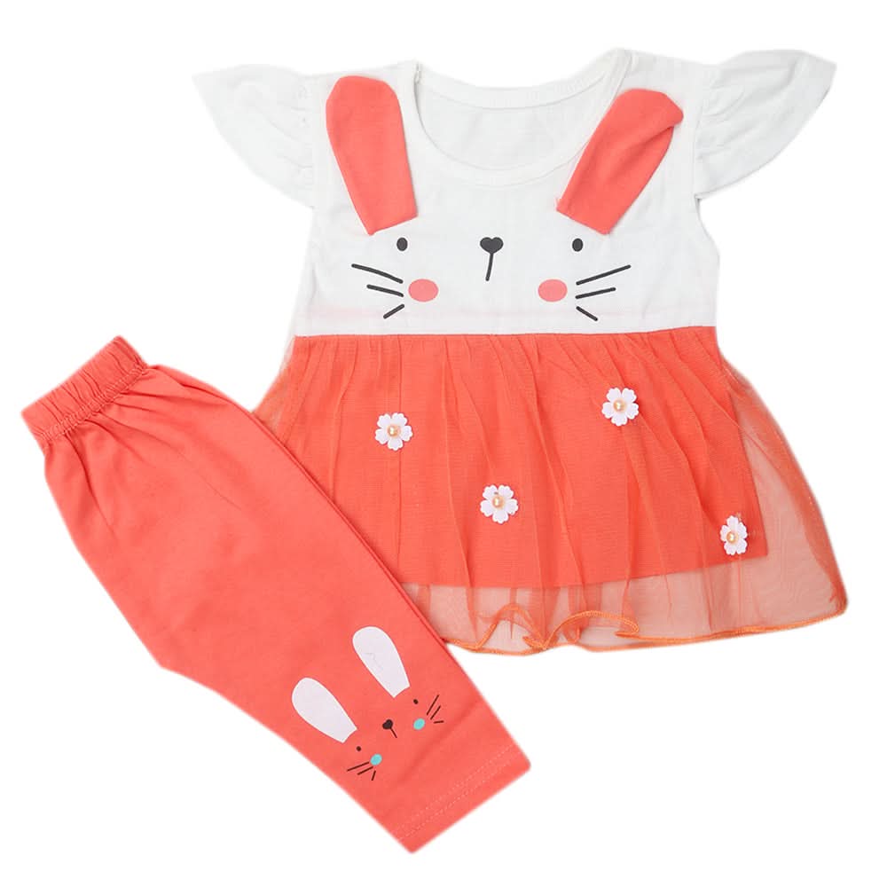 Girls Pajama Suits - Peach, Kids, Girls Sets And Suits, Chase Value, Chase Value